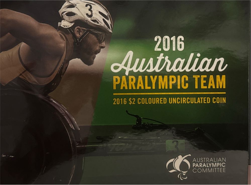 Rio Paralympic $2 Dollar Coloured Folder Complete  coin collectible [Barcode 9314685109547] - Main Image 2