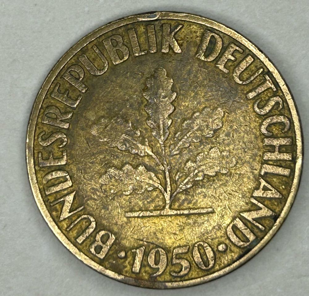 Germany - 10 Pfenning 1950  coin collectible - Main Image 2
