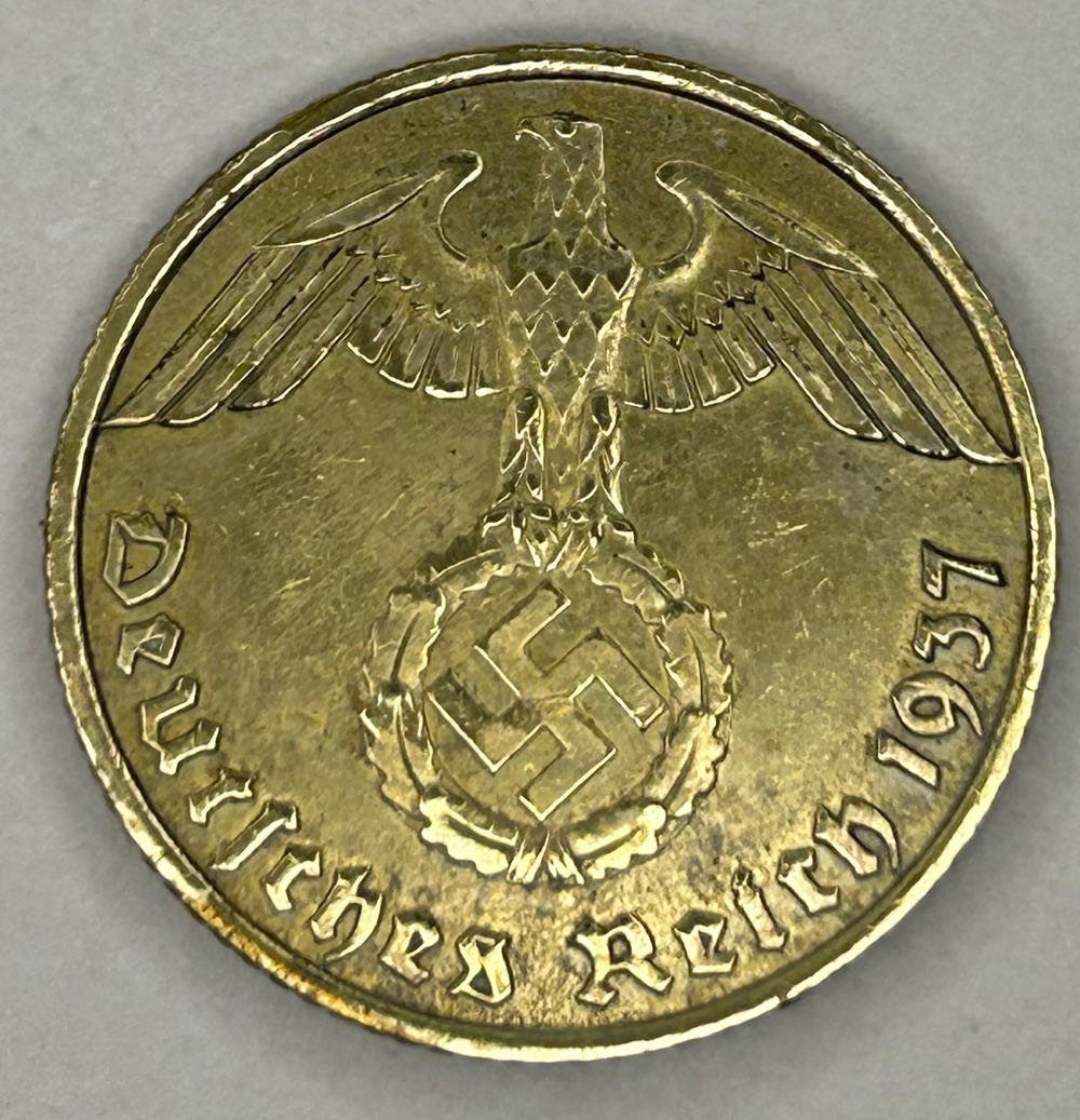 Germany - 10 Reich Pfenning 1937E  coin collectible - Main Image 2