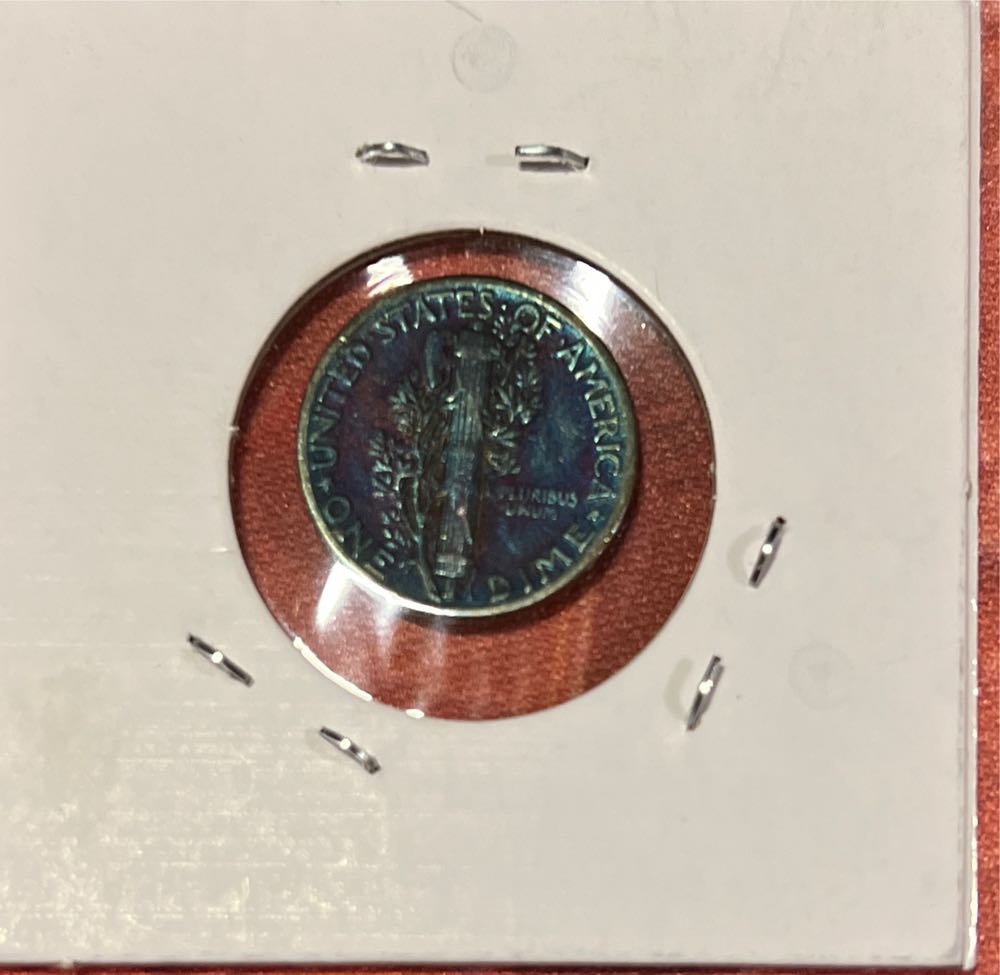 Mercury Dime - 1941 D Toned  coin collectible - Main Image 2