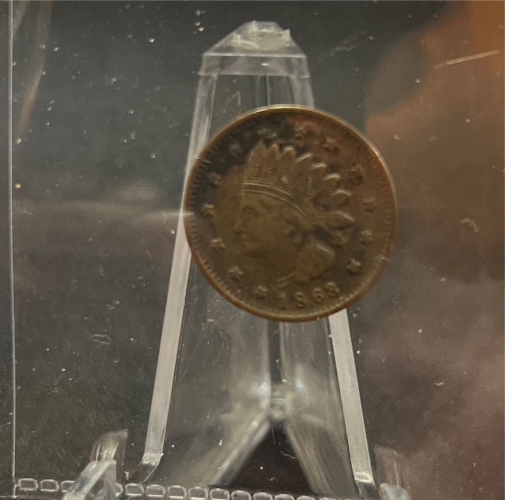 Indian Head Penny - Not One Cent 1863  coin collectible - Main Image 2