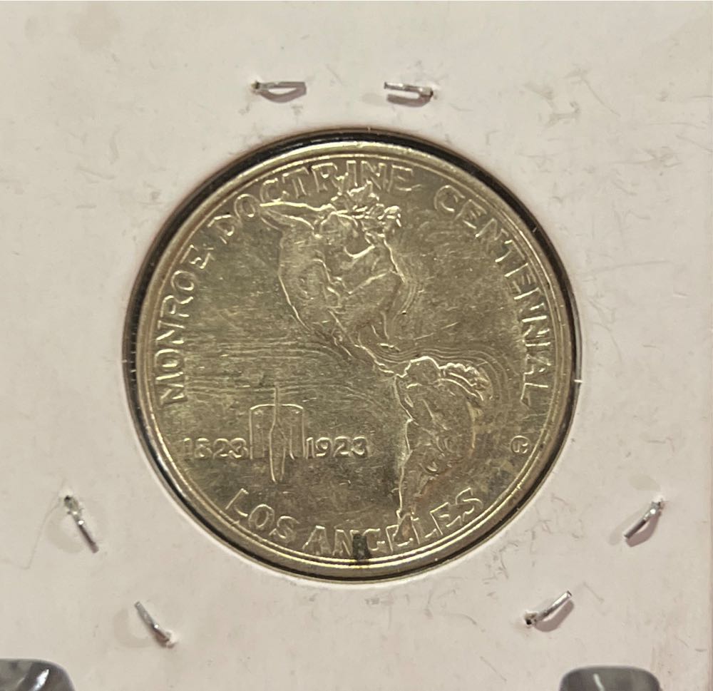 Monroe And Adams Commemorative Half Dollar - 1923 S  coin collectible - Main Image 2