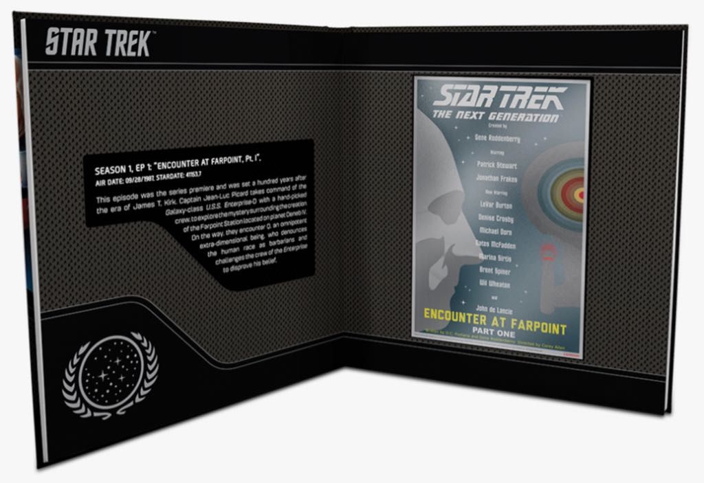 Star Trek: The Next Generation ”Encounter at Farpoint, Pt. I” - 5g Silver Coin Note  coin collectible - Main Image 2