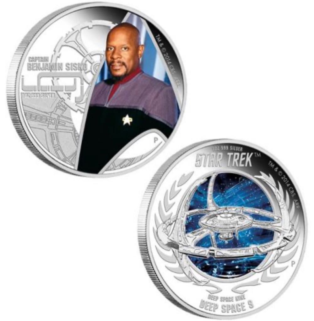 Star Trek: Deep Space Nine – Captain Benjamin Sisko & Deep Space 9 2015 1oz Silver Proof Two-Coin Set  coin collectible - Main Image 2