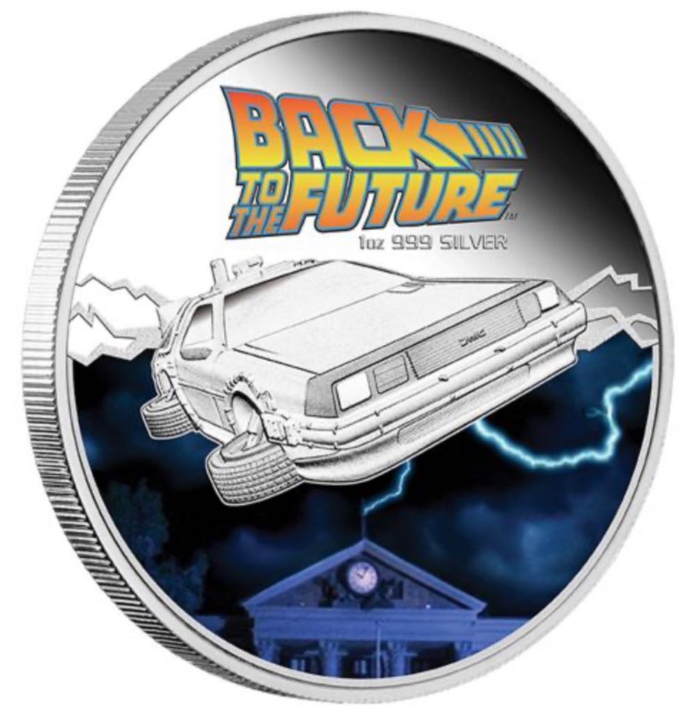 Back to the Future 2015 1oz Silver Proof Coin  coin collectible - Main Image 2