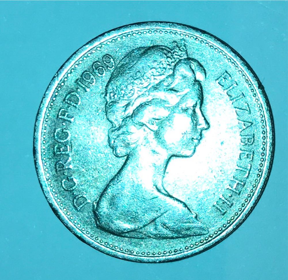 1969 UK 5p  coin collectible - Main Image 2