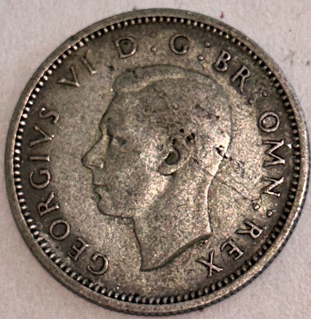 United Kingdom - 6 Pence - 1945  coin collectible - Main Image 2