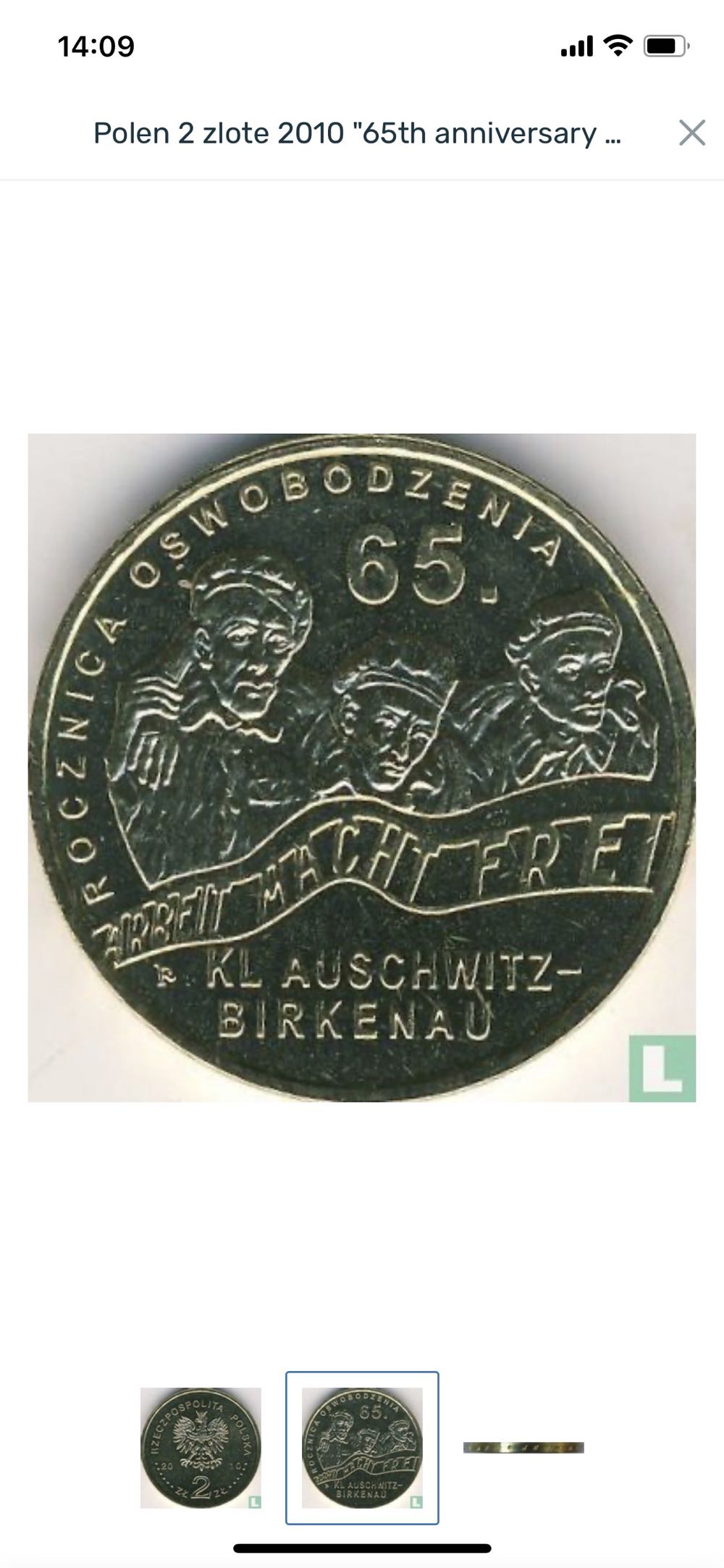 Auschwitz  coin collectible - Main Image 2