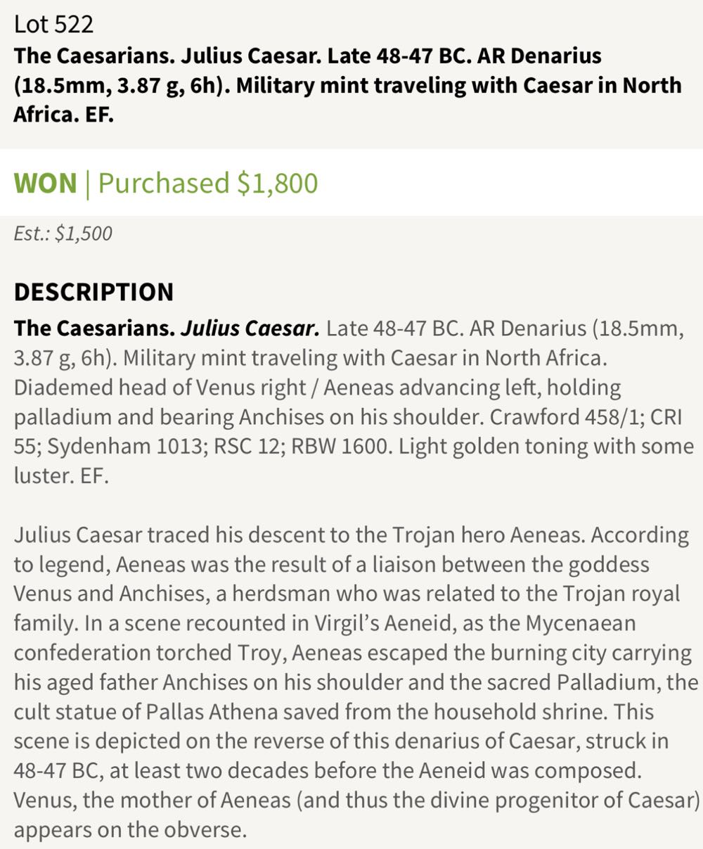 Roman, Julius Caesar  coin collectible - Main Image 3