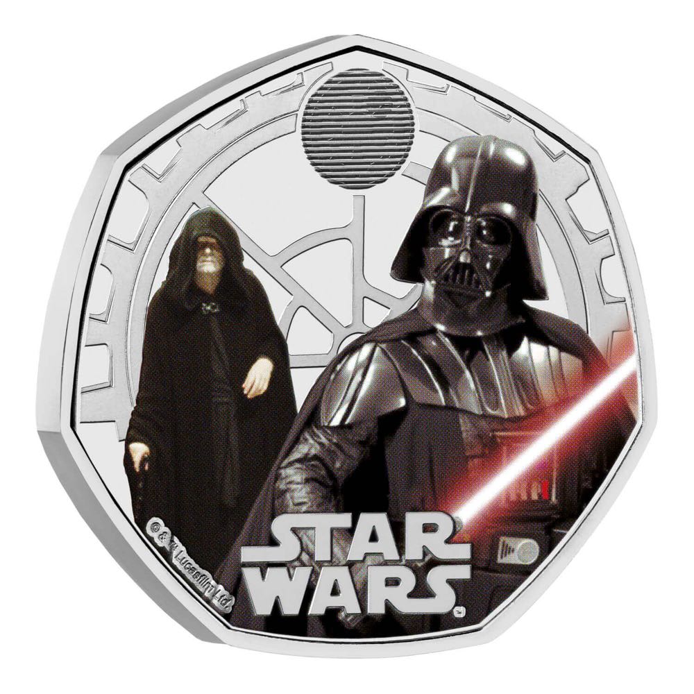Star Wars Darth Vader and Emperor Palpatine Brilliant Uncirculated Colour Coin  coin collectible - Main Image 2