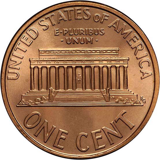 1995 Lincoln Memorial Reverse Penny  coin collectible - Main Image 2