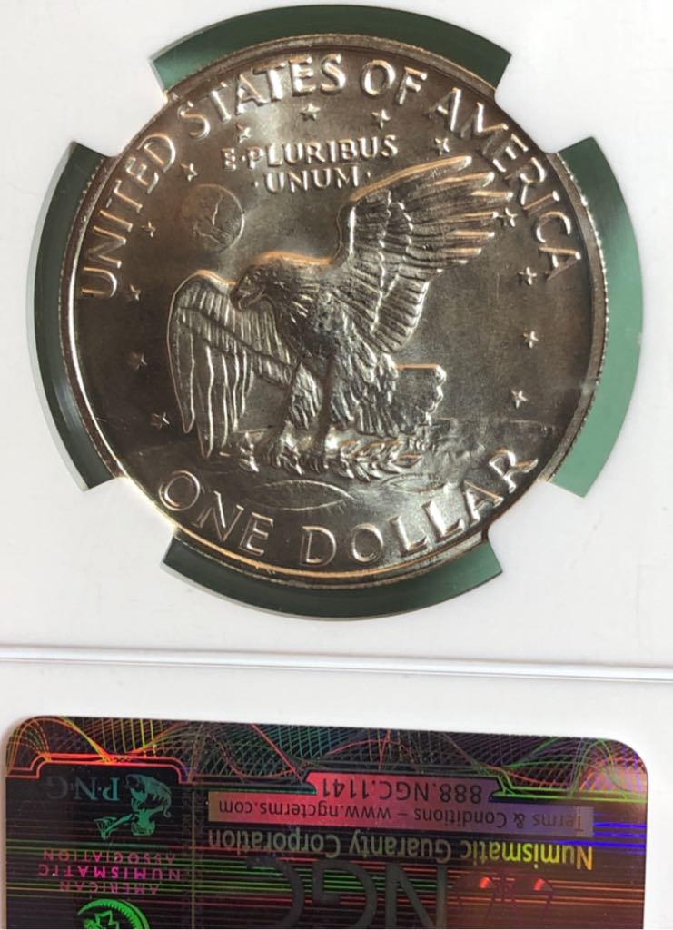 1972 S Eisenhower Silver Dollar  coin collectible - Main Image 2