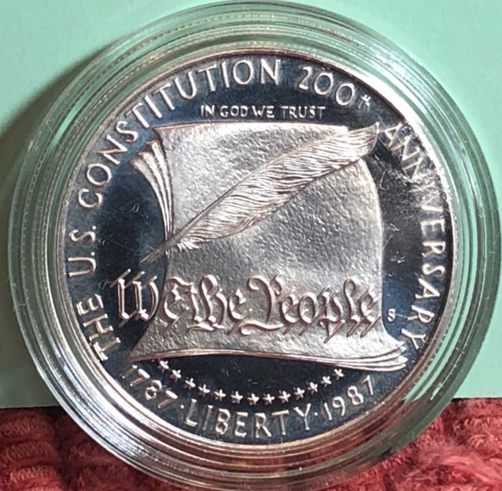 1987 S $1 Constitution Commemorative  coin collectible - Main Image 1