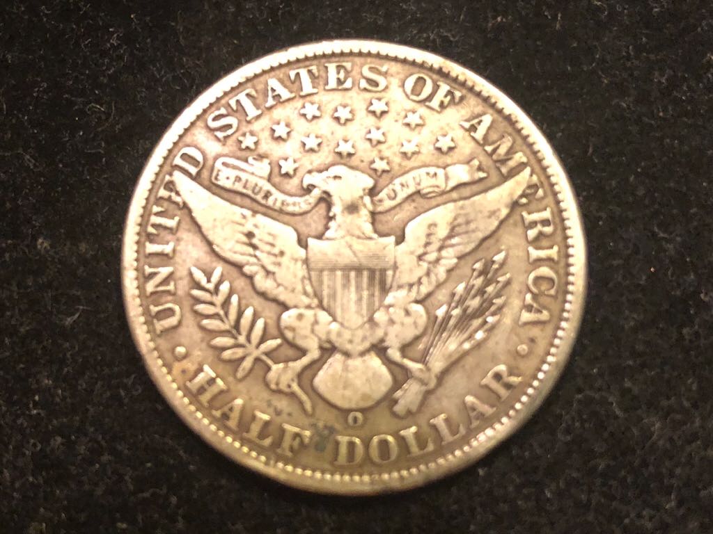 Barber Half Dollar 1908.O  coin collectible - Main Image 2