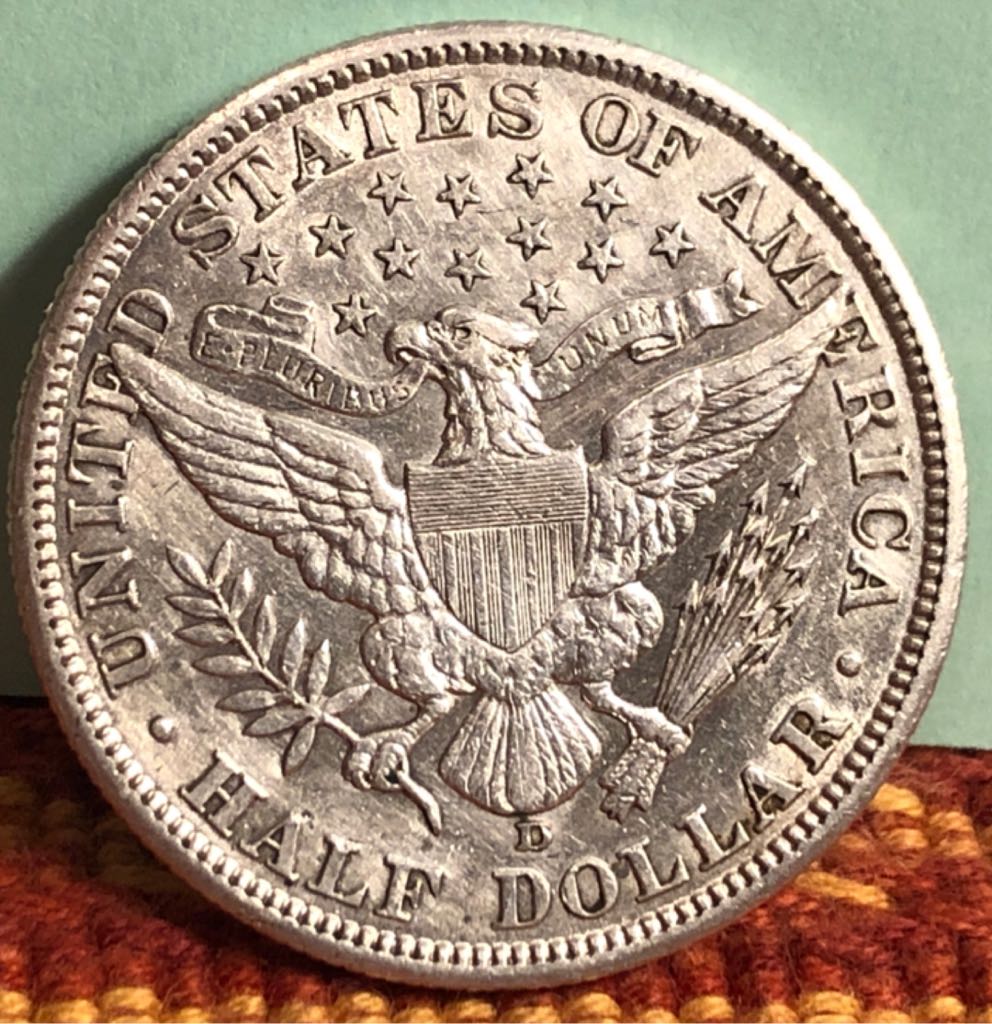 1909-D Barber Half Dollar  coin collectible - Main Image 2