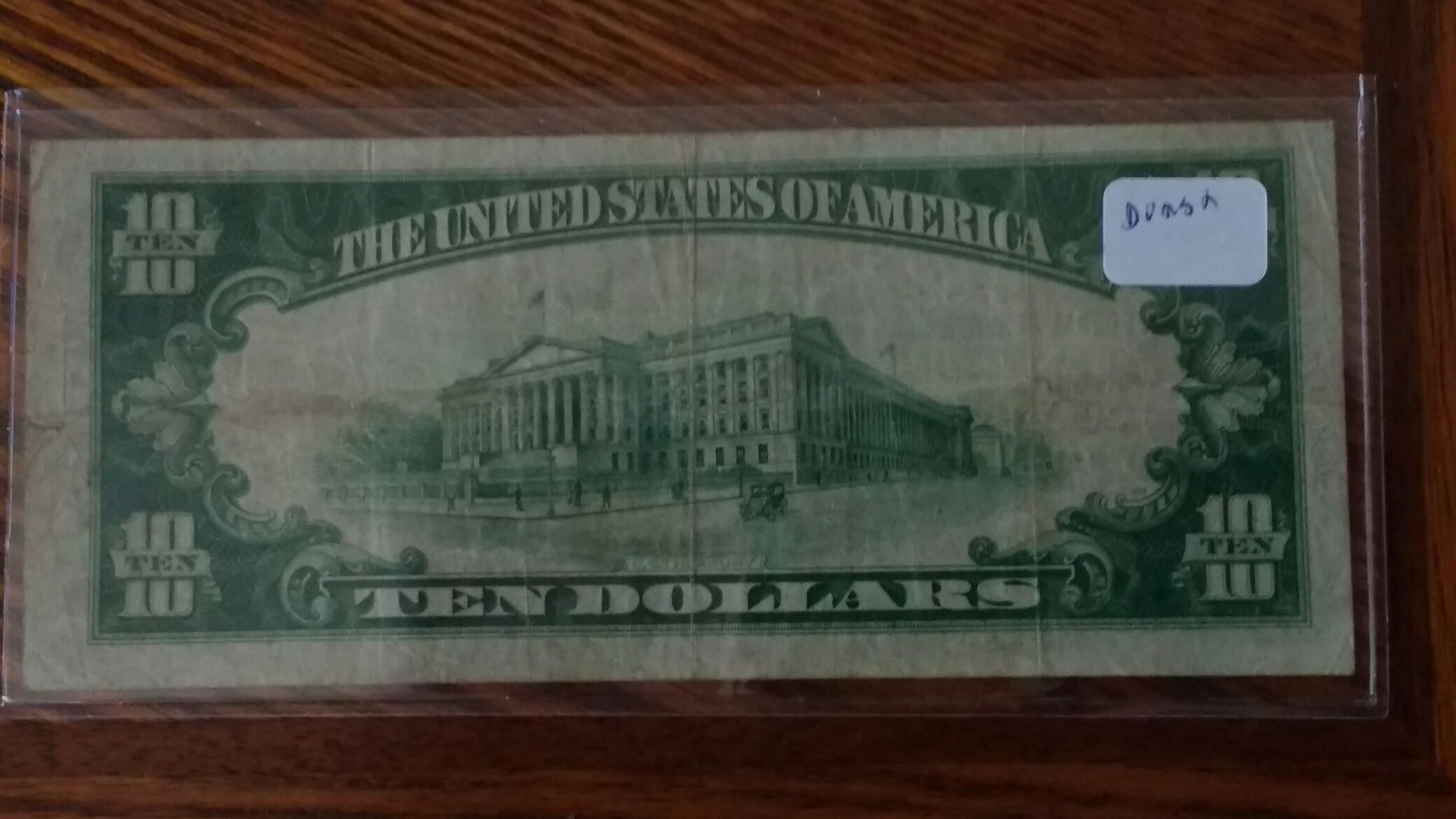 Paper 1929 $10 A 00386010 A NC FRB  coin collectible - Main Image 2