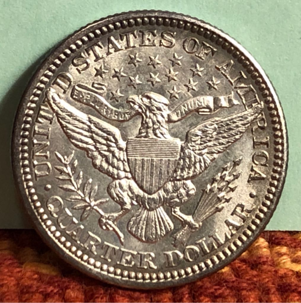 1914 Barber Quarter  coin collectible - Main Image 2