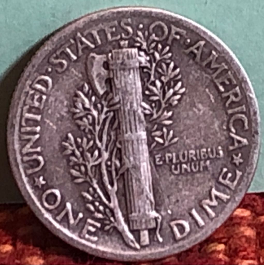 1943 Mercury Dime  coin collectible - Main Image 2
