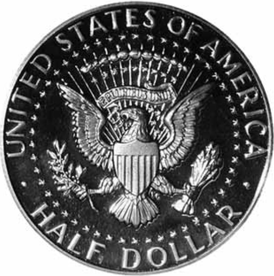 ÃÂ½Dollar 1987S Kennedy Proof  coin collectible - Main Image 2