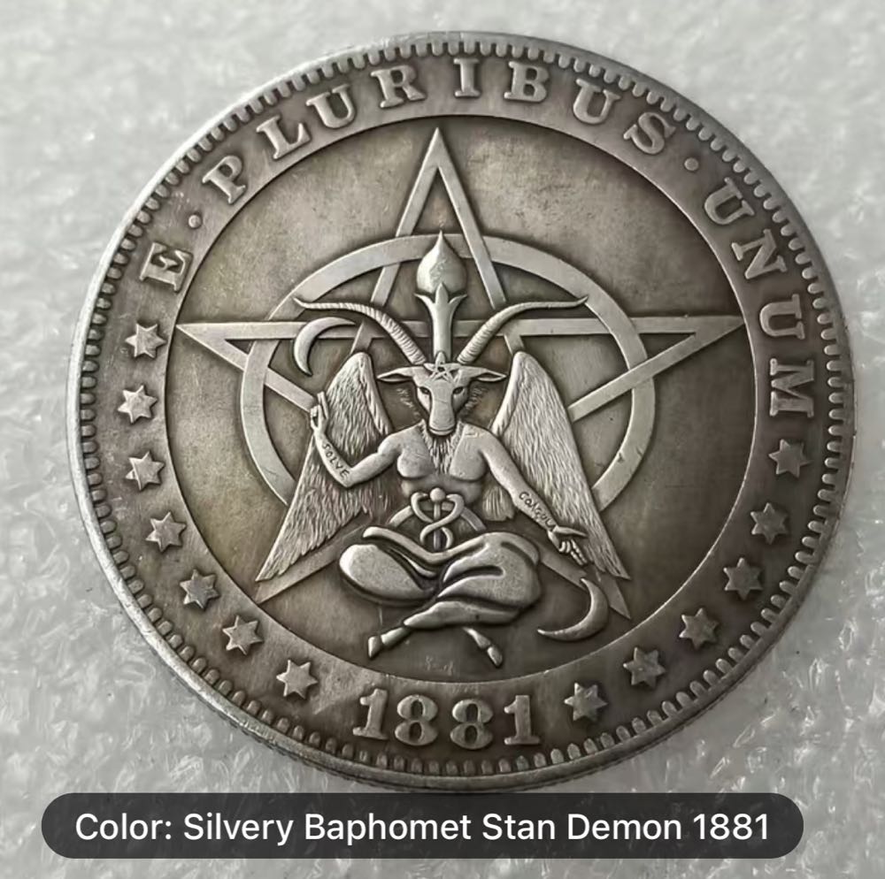 Baphomet Satan Demon Eagle Coin  coin collectible - Main Image 2