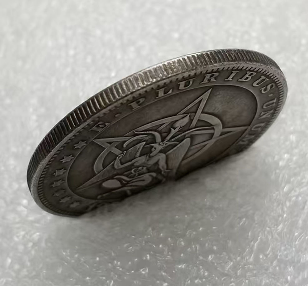 Baphomet Satan Demon Eagle Coin  coin collectible - Main Image 3