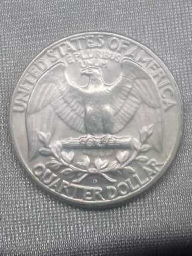 1964 D Silver Washington Quarter  coin collectible - Main Image 2