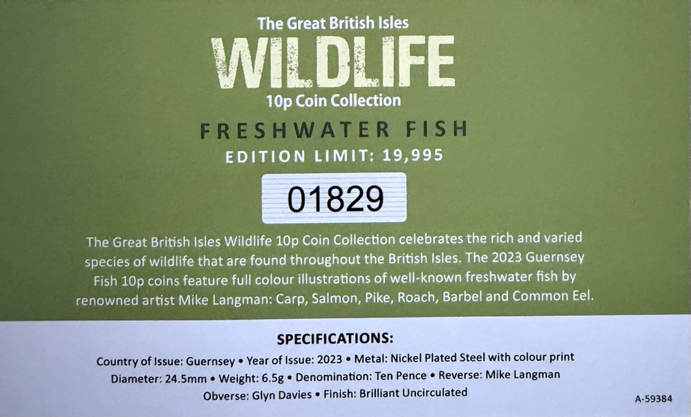 2023 Wildlife Common Eel 10p  coin collectible - Main Image 4
