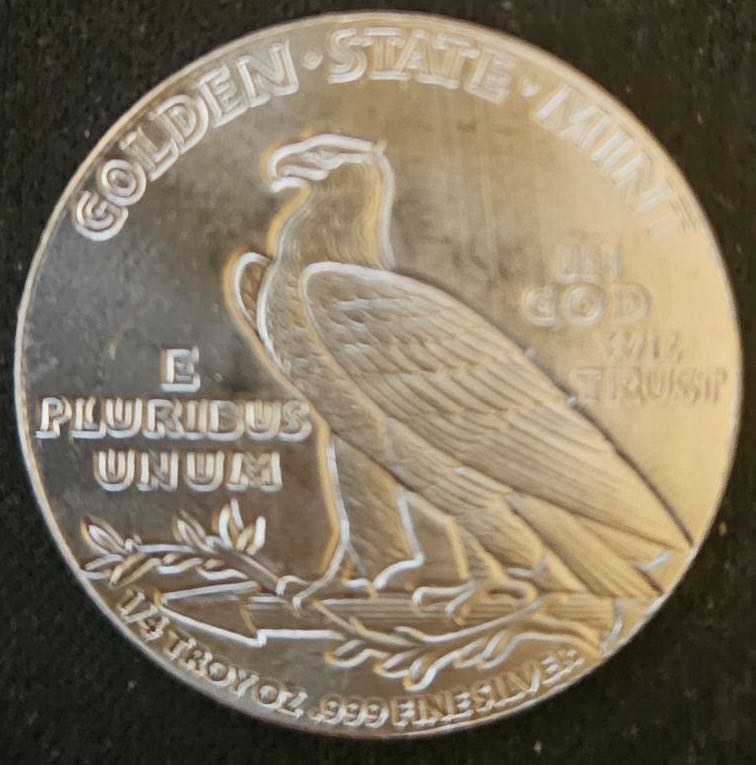 Indian head 1/4 oz silver round #195  coin collectible - Main Image 2