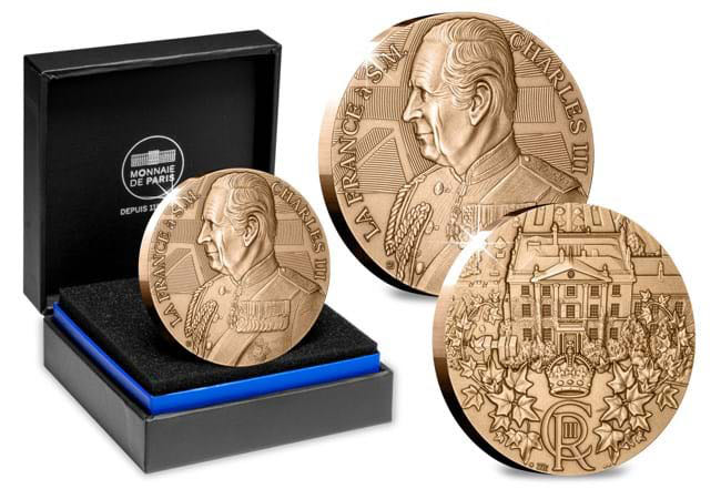 Monnaie de Paris King Charles III Coronation Bronze Medal  coin collectible - Main Image 2