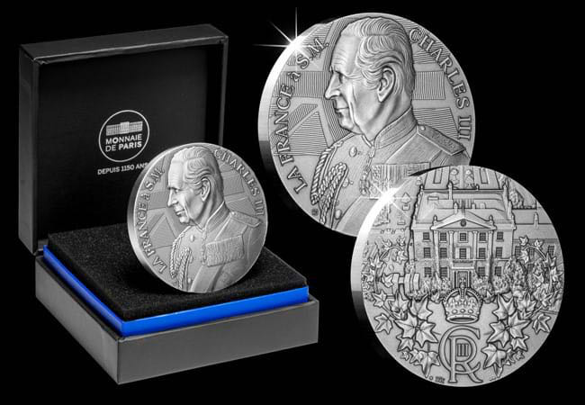 Monnaie de Paris King Charles III Coronation Silver Medal  coin collectible - Main Image 2