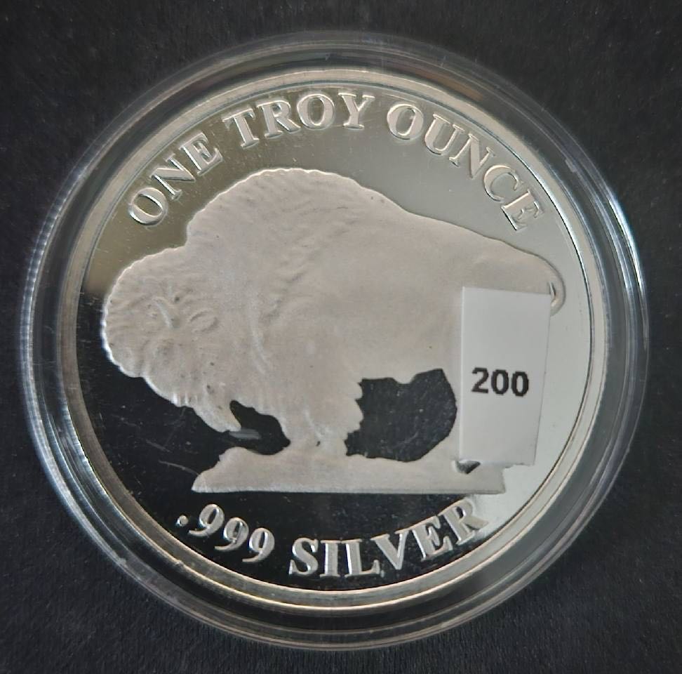 Buffalo Indian head silver round #215  coin collectible - Main Image 3