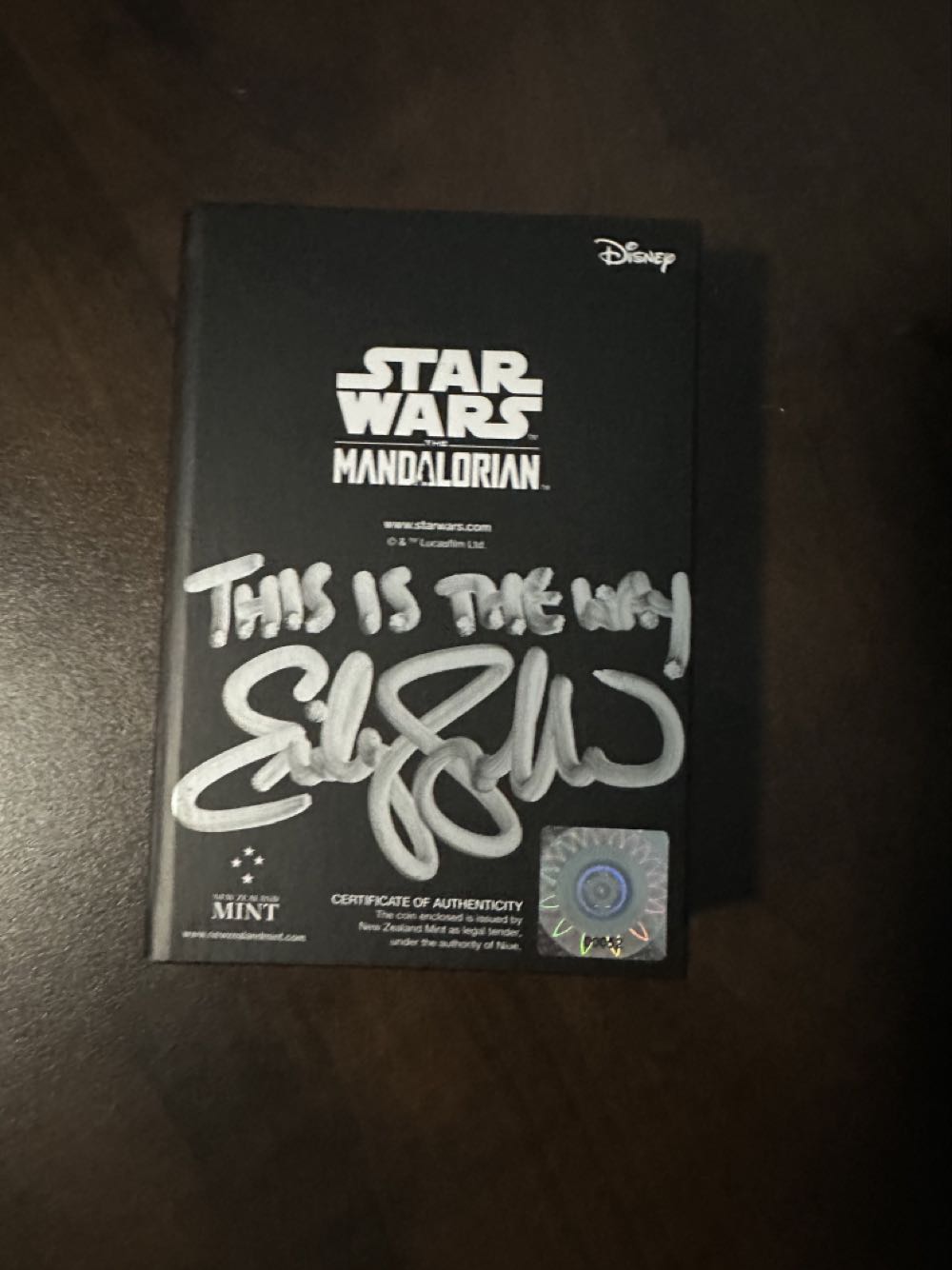 Armorer Coin Singed By Emily Swallow  coin collectible - Main Image 2