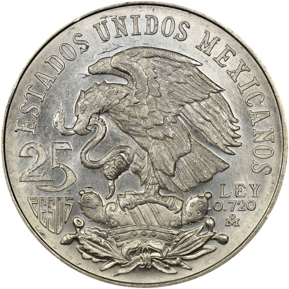 25Peso 1968 | Olympiada XIX  coin collectible - Main Image 2