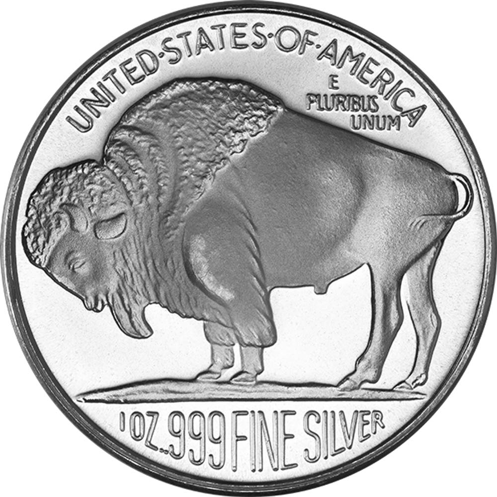 Buffalo | Silvertowne 2002  coin collectible - Main Image 2