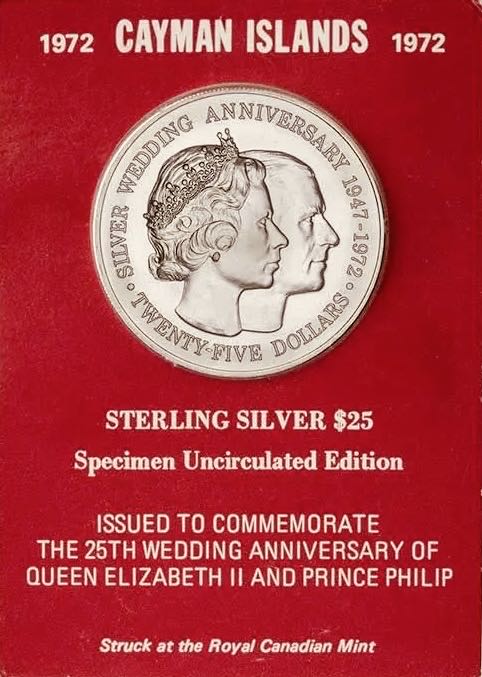 Cayman | 1972 Silver Wedding coin collectible - Main Image 3