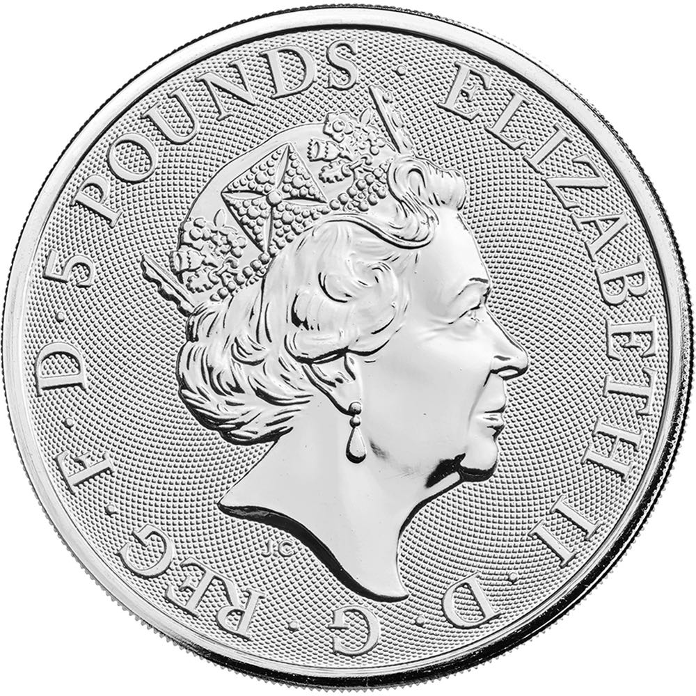 Beasts 2021 | £5 White Greyhound  coin collectible - Main Image 2