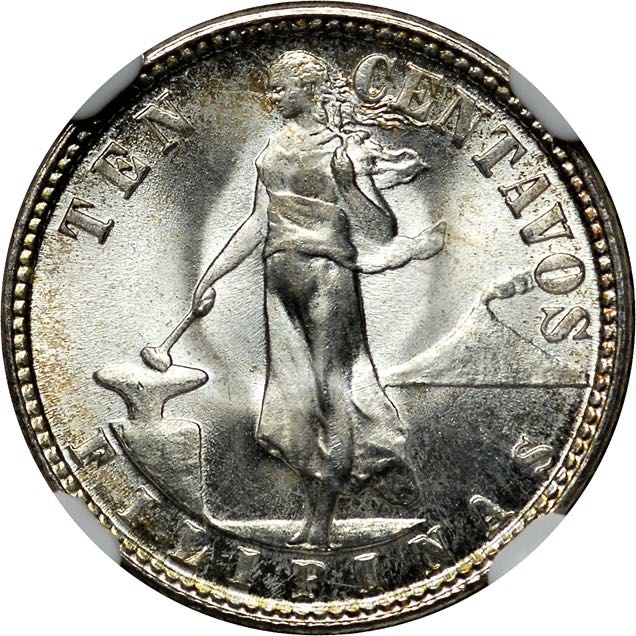 Centavos 10¢ | 1945D NGC coin collectible - Main Image 1