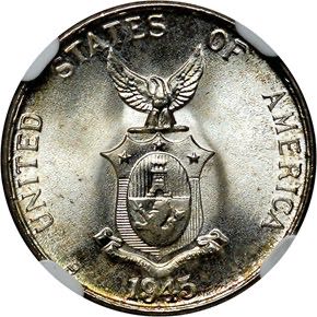 Centavos 10¢ | 1945D NGC coin collectible - Main Image 2