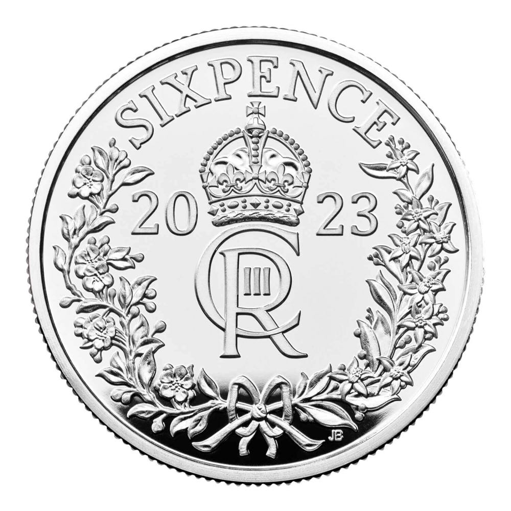 2023 Silver Sixpence coin collectible - Main Image 2