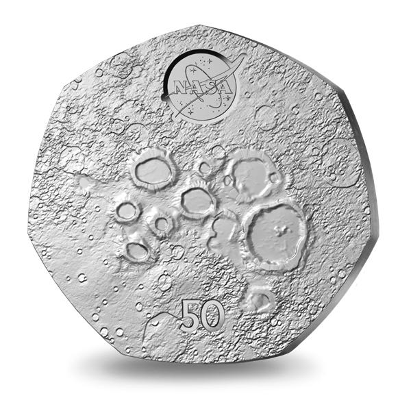 Lunar South Pole Of The Moon Coin  coin collectible - Main Image 3