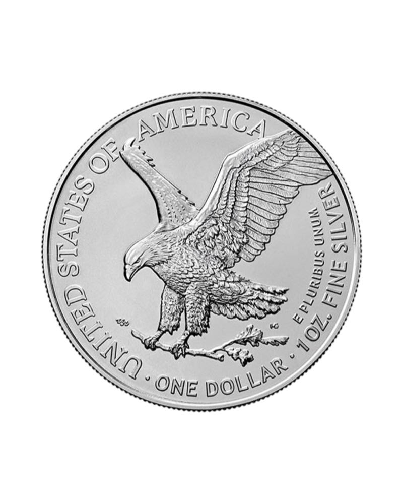 AI Human Or Machine Colourised Silver Eagle  coin collectible - Main Image 2