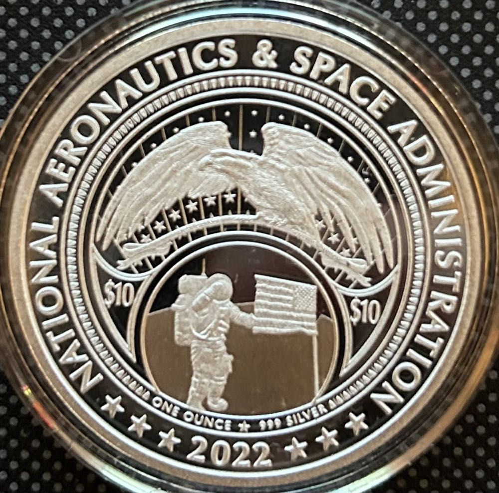 NASA Worm Logo Proof  coin collectible - Main Image 2