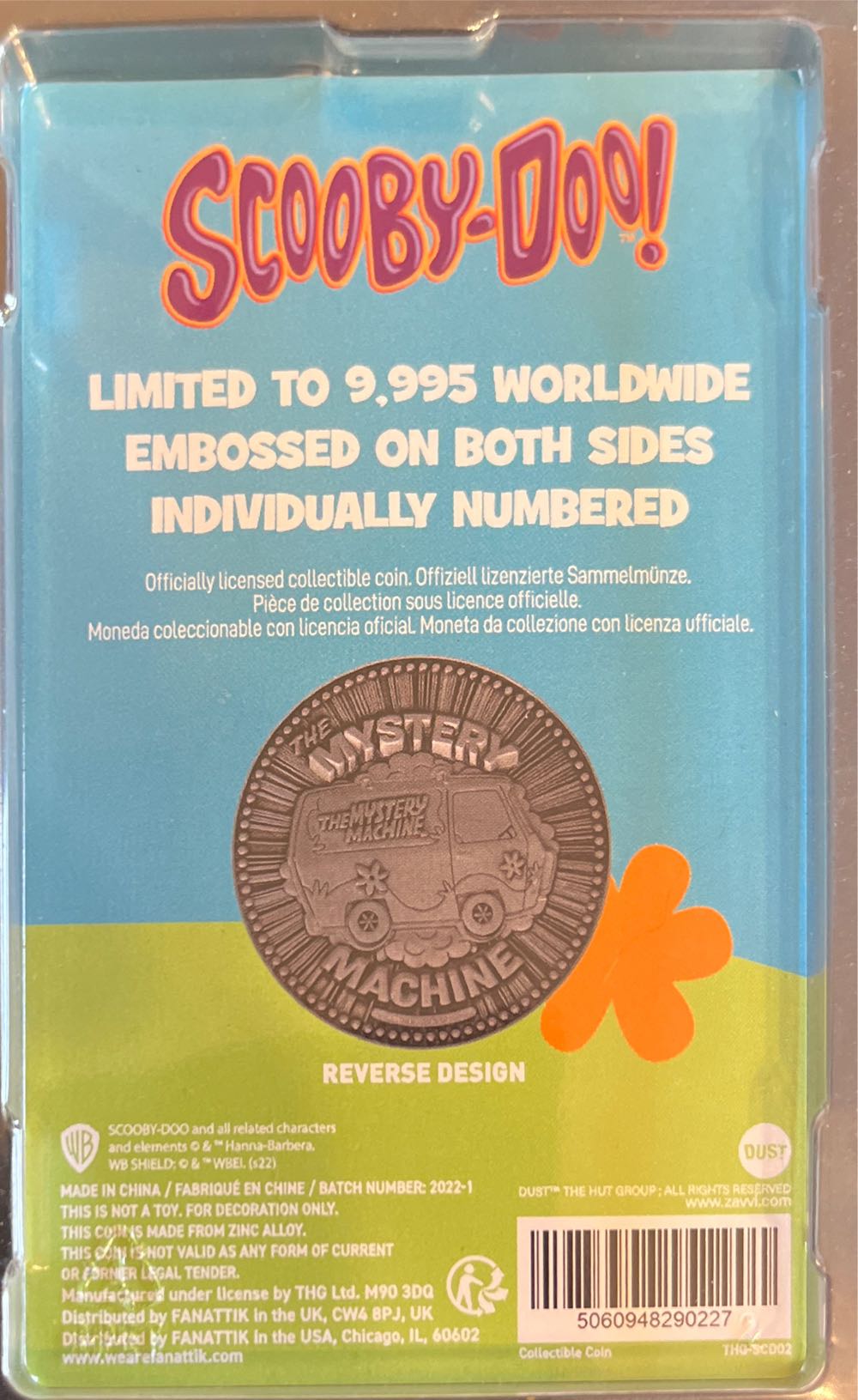 Scooby-doo Paranormal Investigators Limited Edition Collectible Coin  coin collectible [Barcode 5060948290227] - Main Image 4