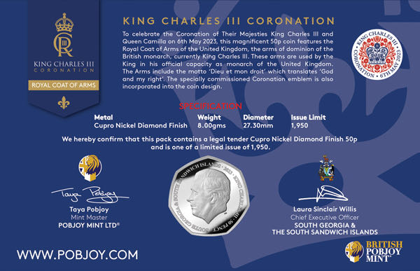 Coronation Of HM King Charles III - Coat Of Arms  coin collectible - Main Image 2