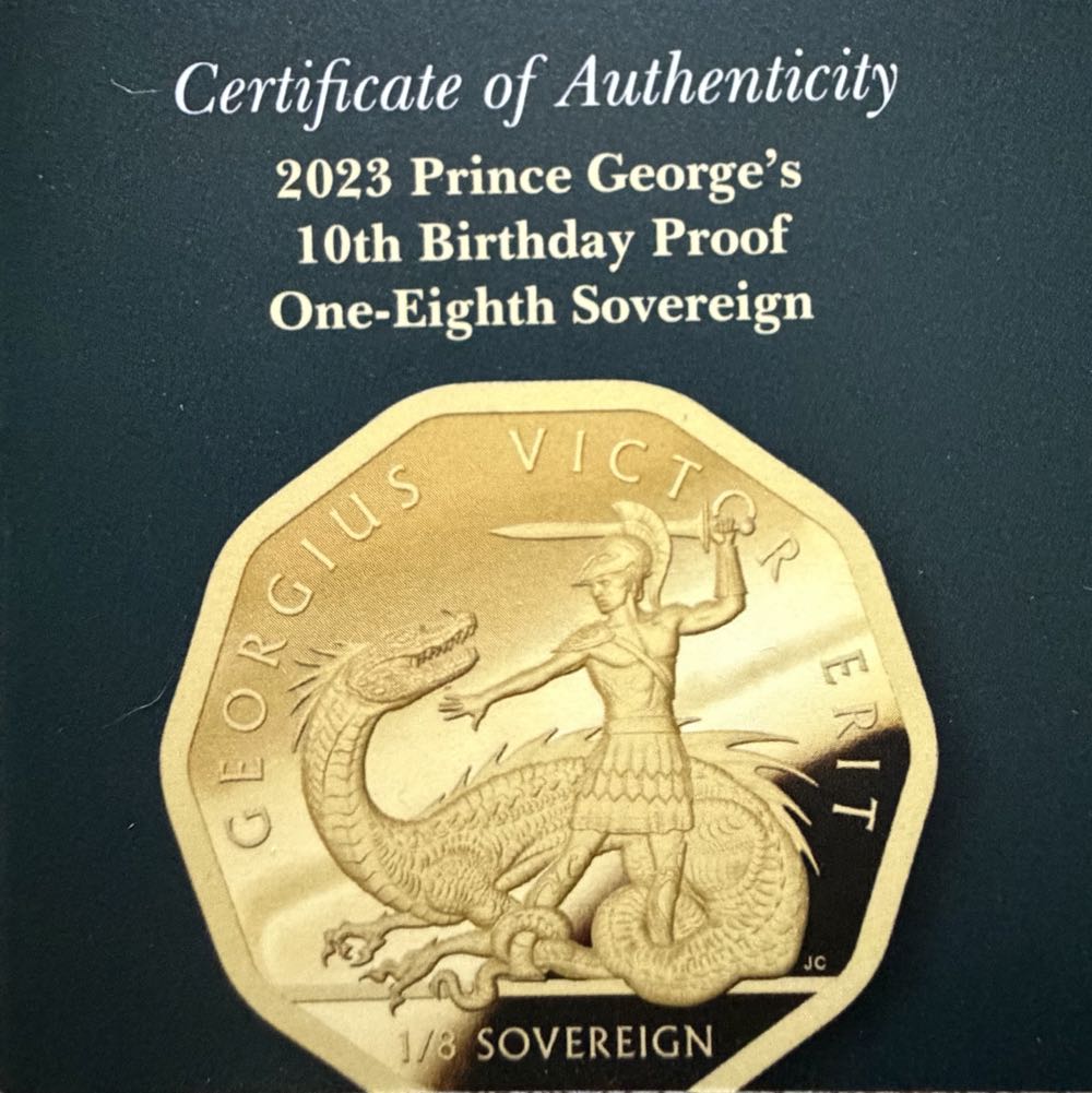 2023 Prince George’s 10th Birthday  coin collectible - Main Image 3