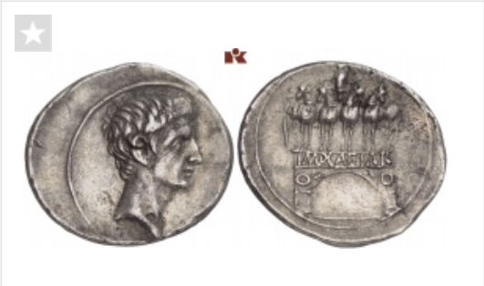 Augustus AR - Denar 30/29 v. Chr.  coin collectible - Main Image 1
