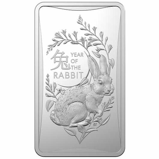 2023 Rabbit | $1 Bar  coin collectible - Main Image 3
