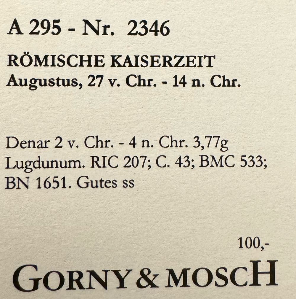 Augustus, 27 v. Chr. - 14 n. Chr. Denar 2 v. Chr. - 4 n. Chr.  coin collectible - Main Image 3