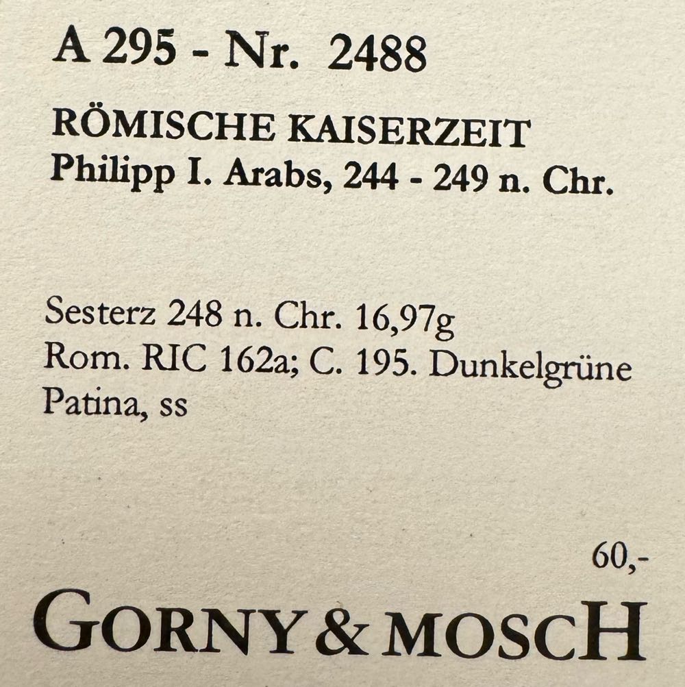 Philipp I. Arabs Æ-Sesterz 248 n. Chr.  coin collectible - Main Image 3