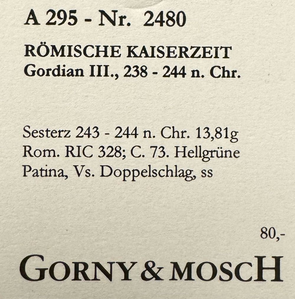 Gordian III., Æ-Sesterz 243 - 244 n. Chr.  coin collectible - Main Image 3